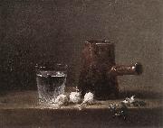 jean-Baptiste-Simeon Chardin Water Glass and Jug France oil painting artist